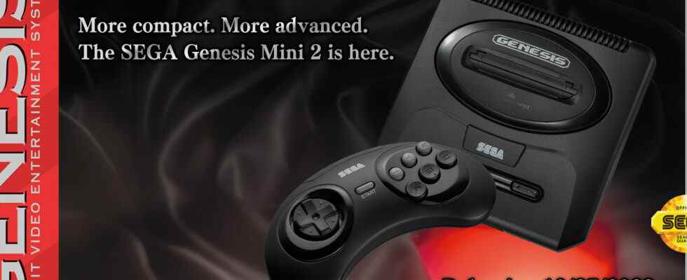SEGA Genesis Mini 2 confirmé pour l'Amérique du Nord, lancement le 27 octobre