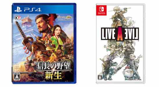 Sorties de jeux japonais de cette semaine : LIVE A LIVE, Nobunaga's Ambition : Rebirth, plus
