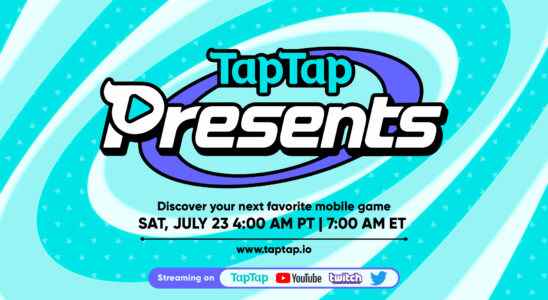 TapTap Presents 2022 – vitrine de jeux mobiles diffusée aujourd'hui