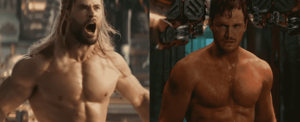 Thor: Chris Hemsworth et Chris Pratt de Love And Thunder partagent des photos torse nu à deux heures d'intervalle