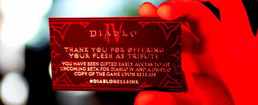 Vous pouvez obtenir un accès à la bêta de Diablo 4 avec une marque de chair permanente
