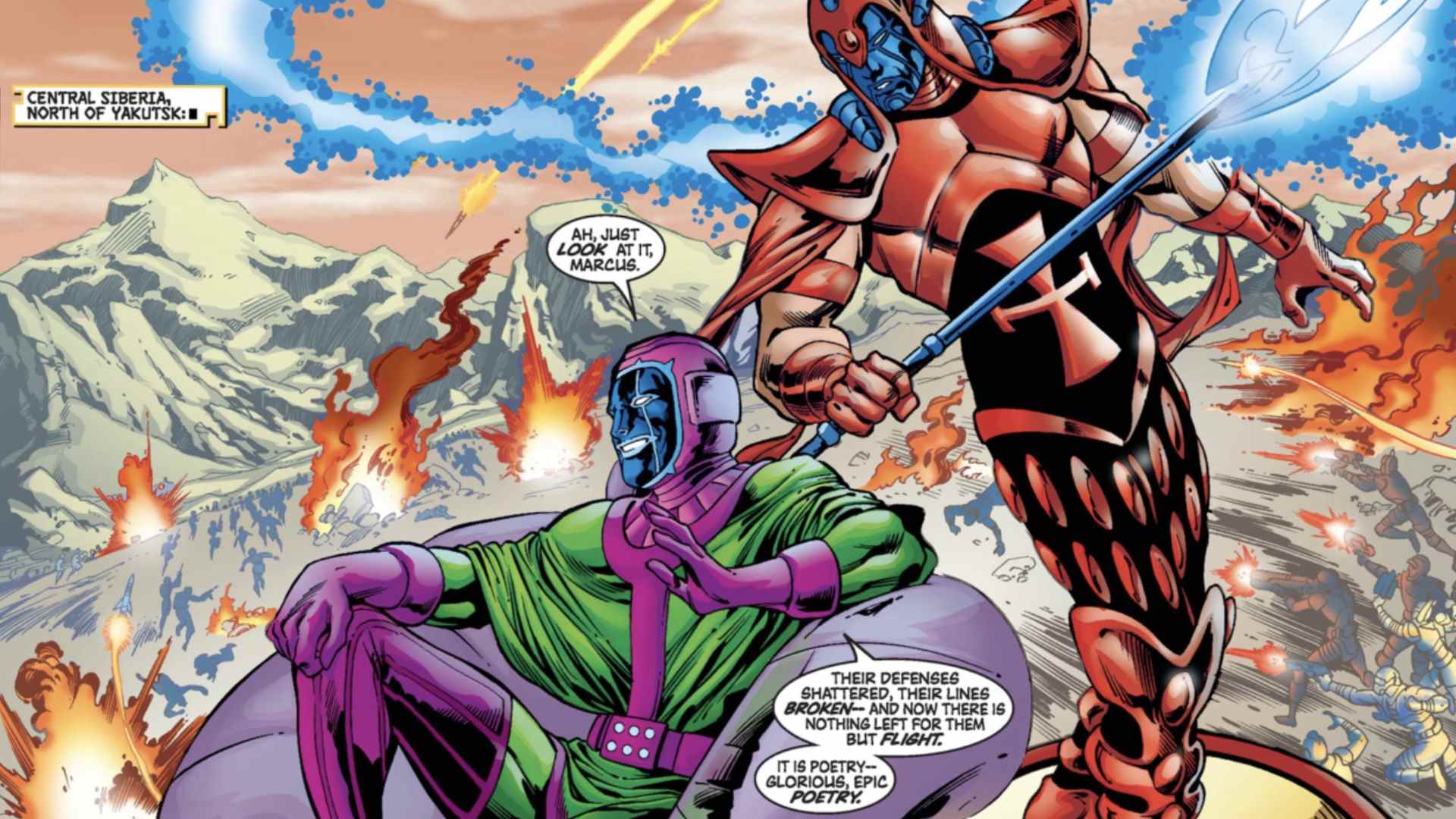 Avengers : extrait de bande dessinée de la dynastie Kang
