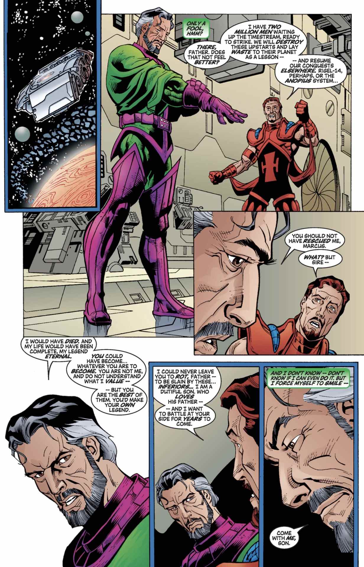 Avengers : extrait de bande dessinée de la dynastie Kang