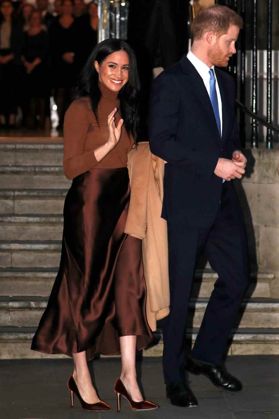 Le duc et la duchesse de Sussex lors d'une visite à la Maison du Canada 