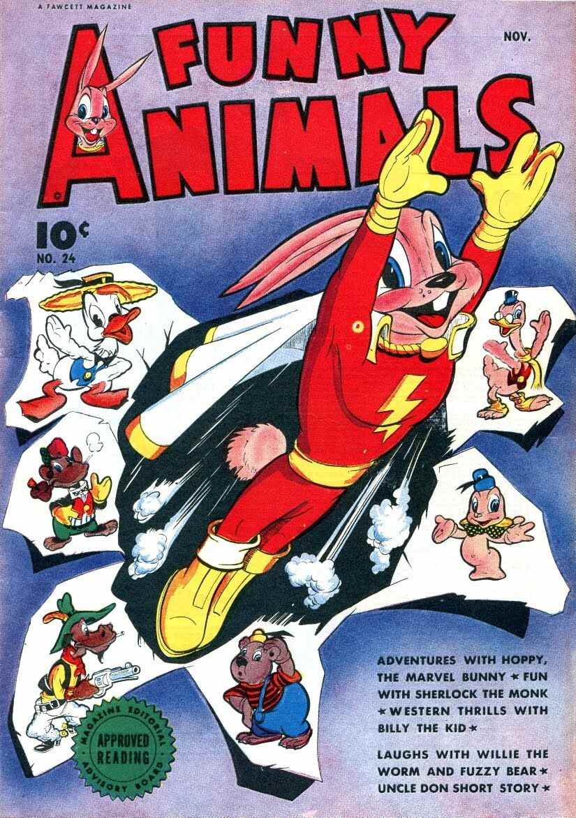Hoppy le lapin Marvel en couverture de Funny Animals.