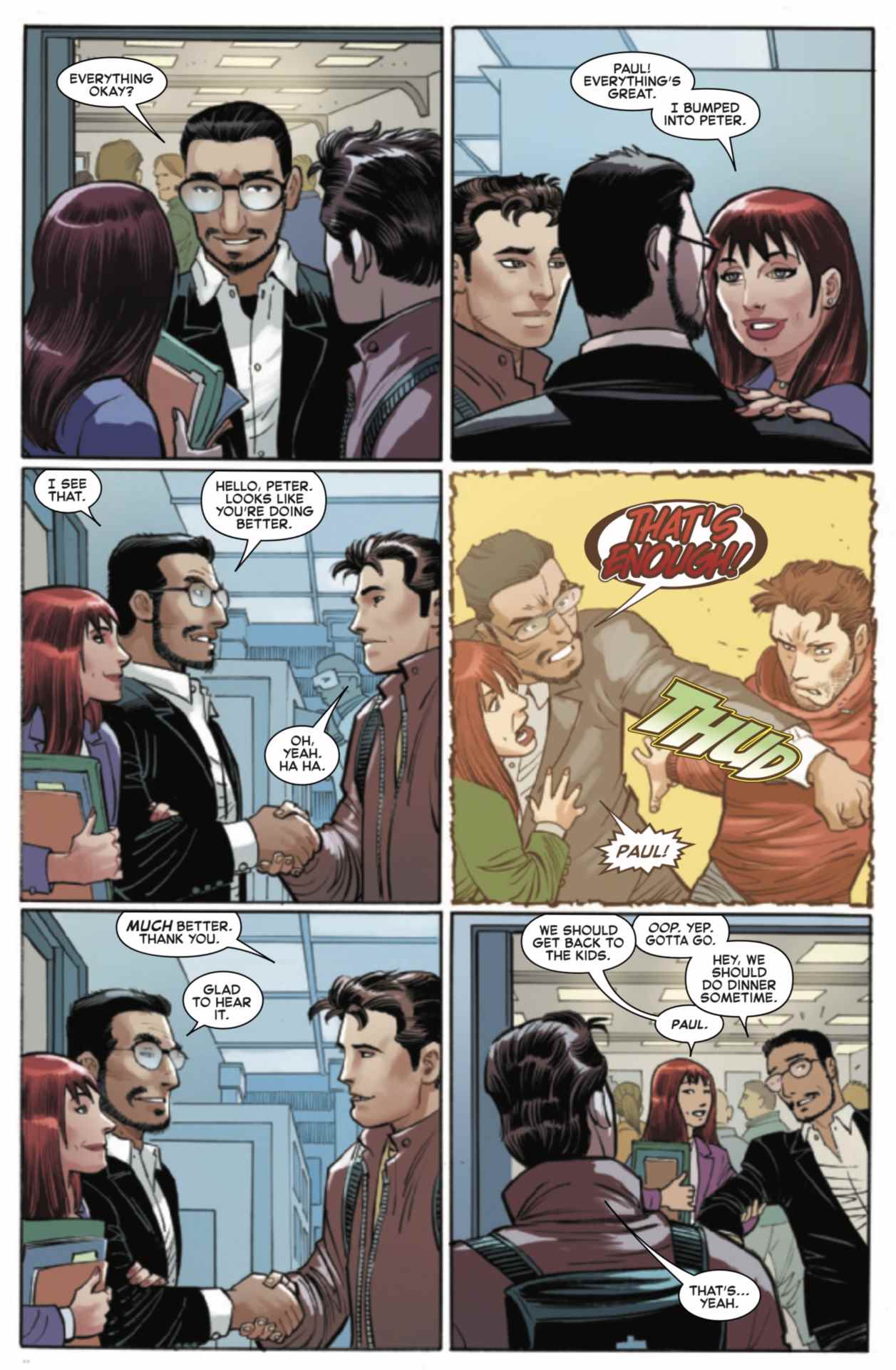 Peter Parker et Mary Jane Watson dans les bandes dessinées