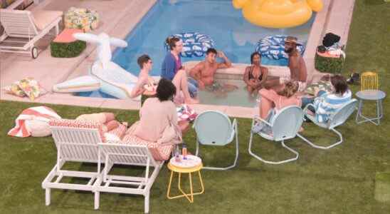 The Big Brother Houseguests by the pool on CBS