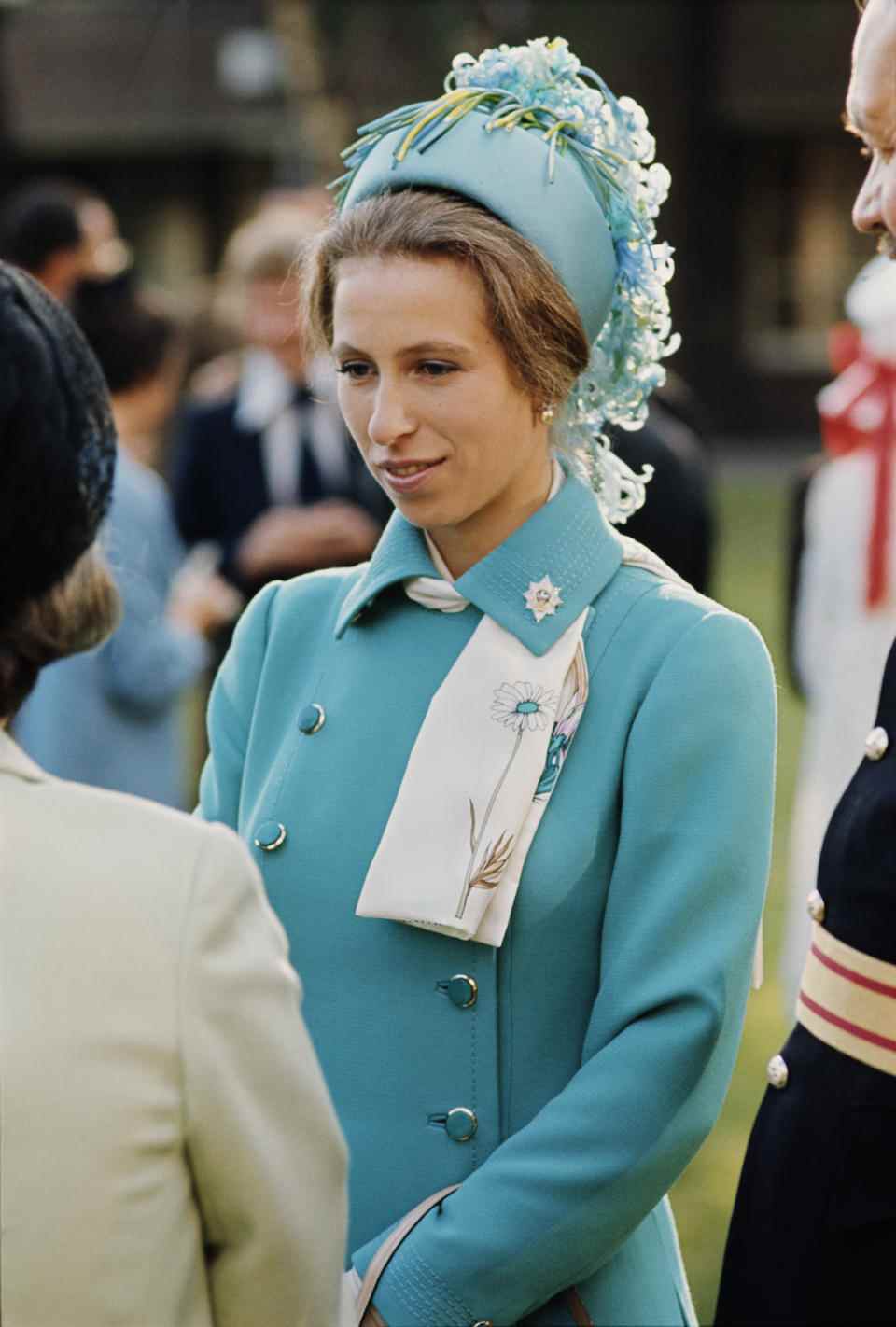 La princesse Anne à Berlin pour le défilé de l'anniversaire de la reine, en 1973. (Getty Images)