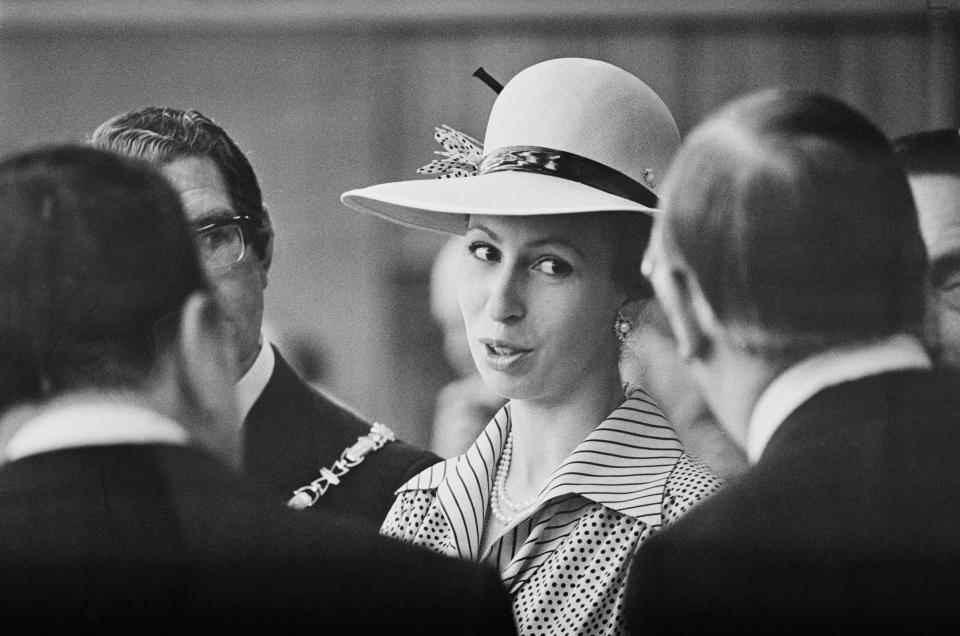 La princesse Anne lors d'un événement officiel en 1975. (Getty Images)