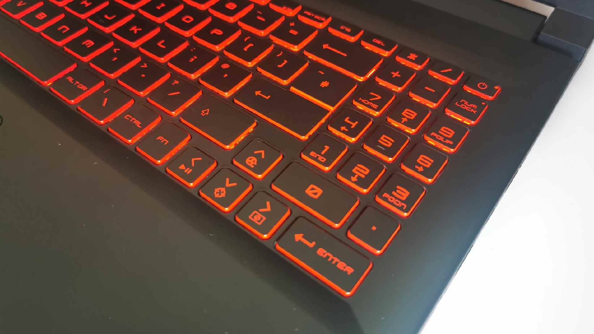 Clavier numérique pour ordinateur portable de jeu MSI Katana GF66 12U en rouge