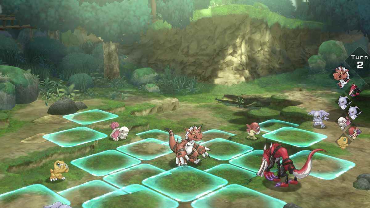 Une bataille dans Digimon Survive