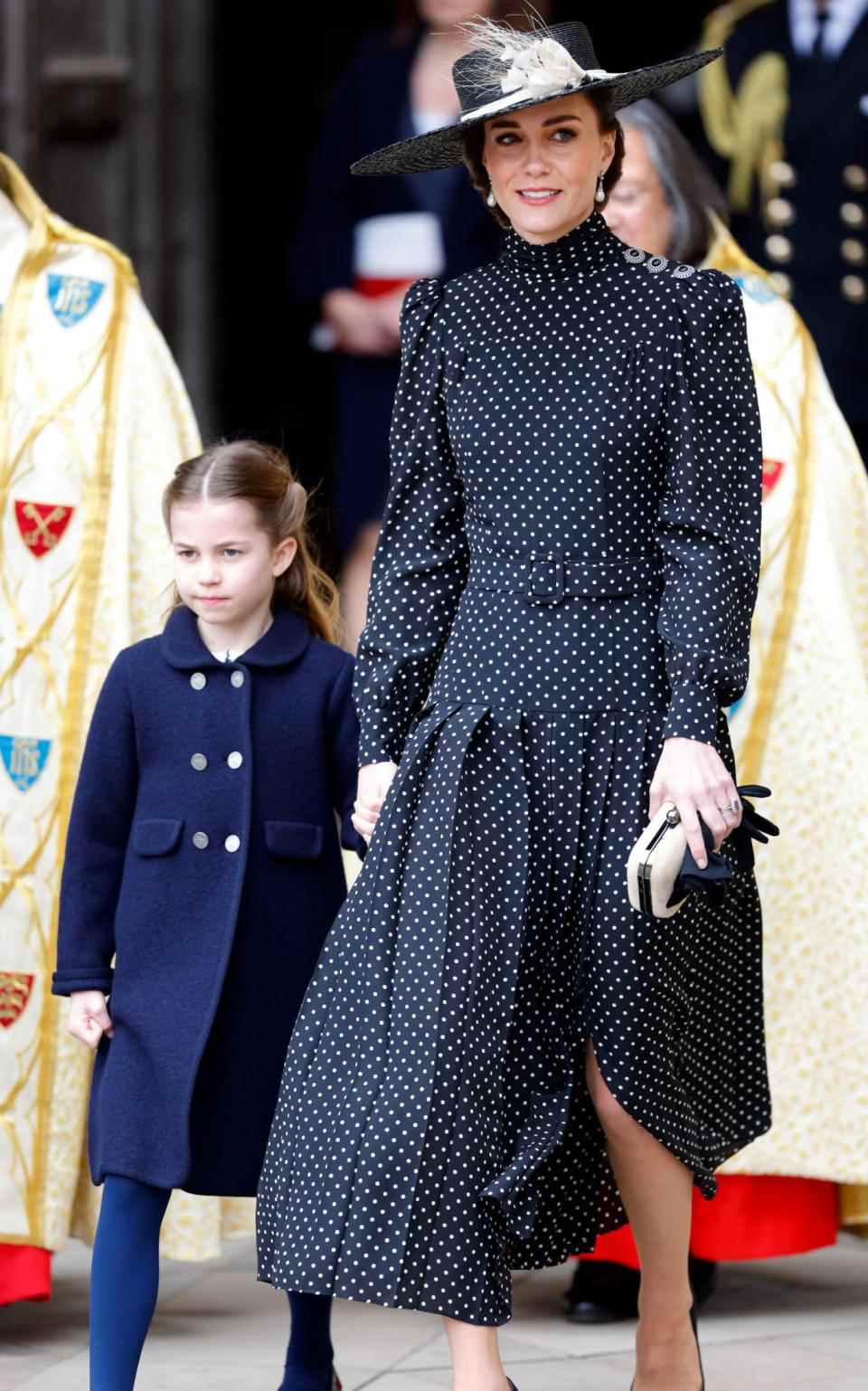 La princesse Charlotte et la duchesse de Cambridge au service de Thanksgiving pour la vie du prince Philip - Max Mumby/Indigo 