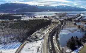 Le site du terminal d'exportation de gaz naturel liquéfié (GNL) de LNG Canada à Kitimat, en Colombie-Britannique