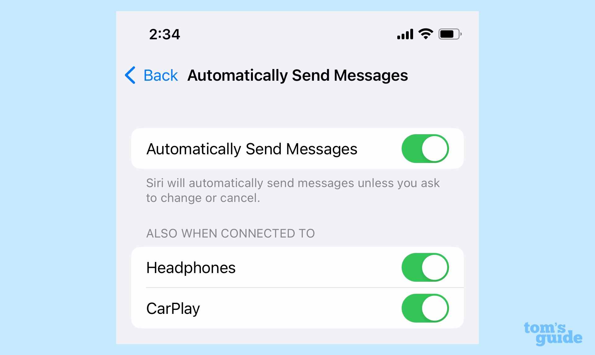 iOS 16 Siri envoie automatiquement des SMS