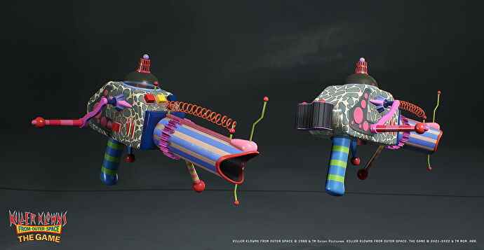 Art conceptuel pour le fusil bazooka de Killer Klowns From Outer Space: The Game