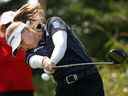 Brooke Henderson lors de sa première ronde à l'Omnium féminin CP au Ottawa Hunt and Golf Club jeudi.