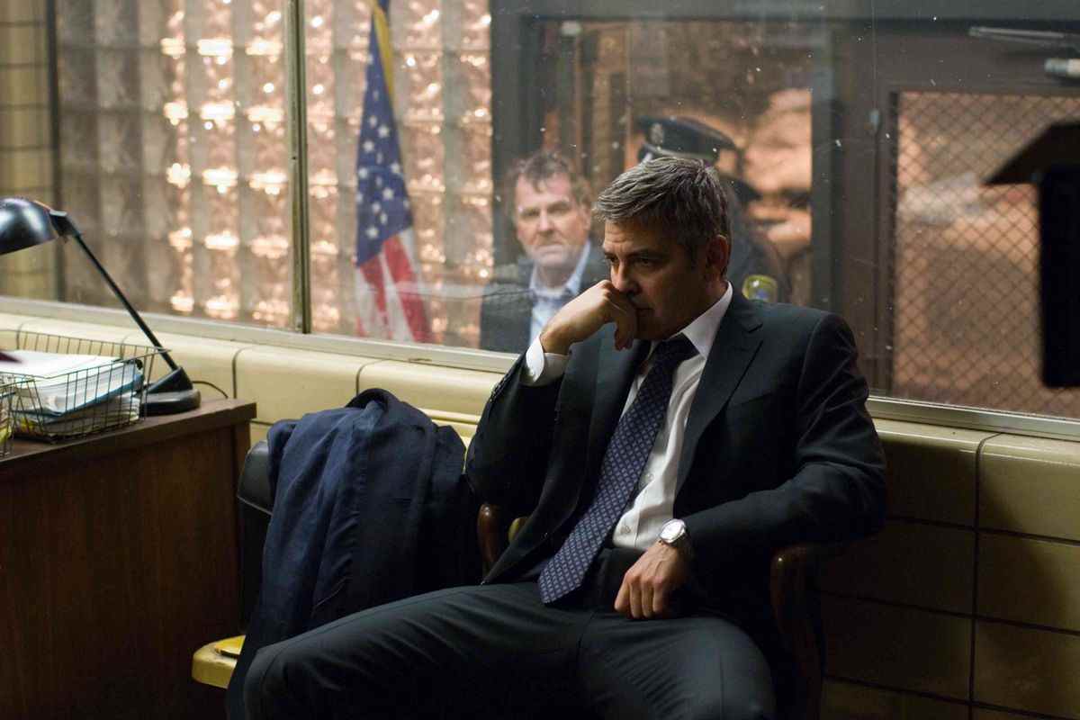 George Clooney et Tom Wilkinson dans Michael Clayton.