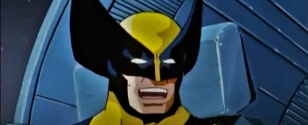 Wolverine almost smiling in X-Men The Animated Series