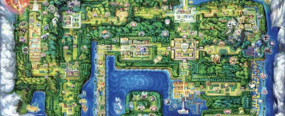 Aléatoire: le projet Pixel Art pour repenser la région de Kanto de Pokémon est terminé
