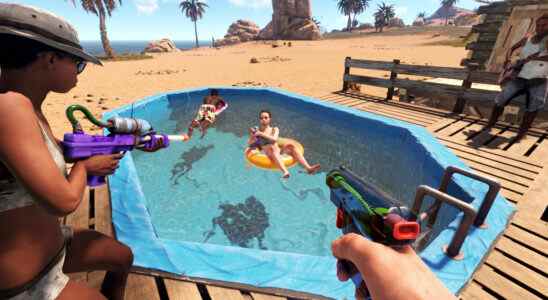 Le prochain pack DLC de Rust ajoute des piscines, des tubes et des pistolets à eau