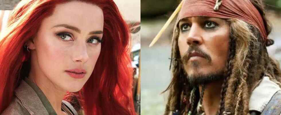 Amber Heard in Aquaman and Johnny Depp in Pirates of the Caribbean.