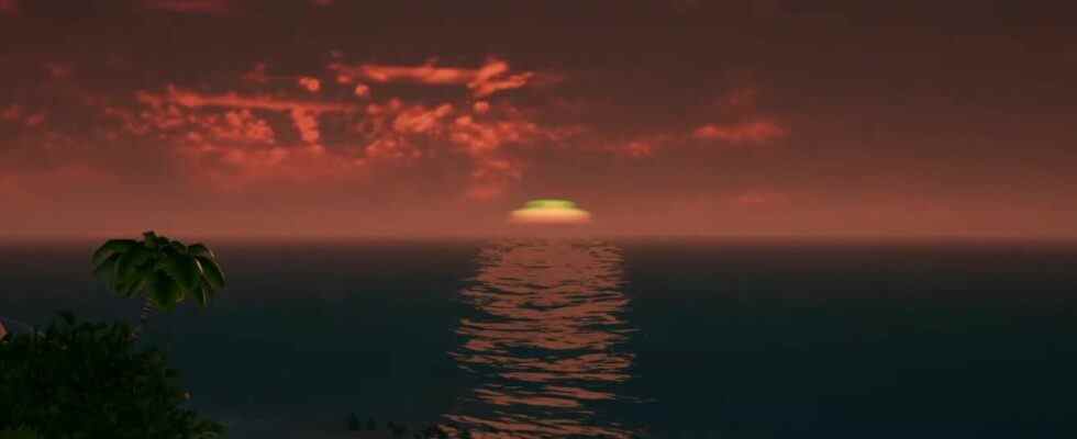 Avez-vous vu le flash vert au coucher du soleil dans Sea Of Thieves ?