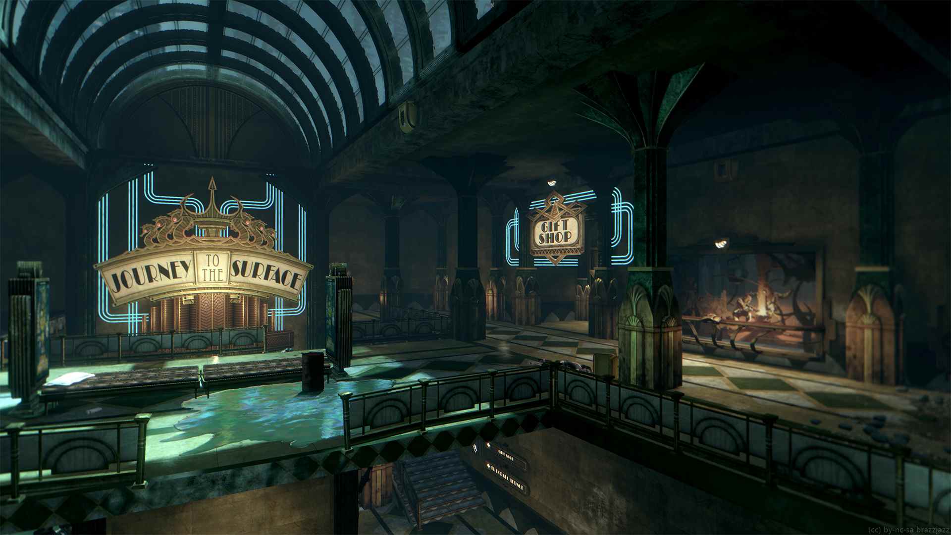 BioShock Infinite: Burial at Sea DLC montre Rapture avant l'effondrement et le connecte à Columbia depuis BioShock Infinite, une partie du multivers.