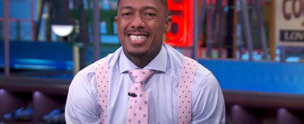 Nick Cannon having a laugh on The Nick Cannon Show before its cancellation.