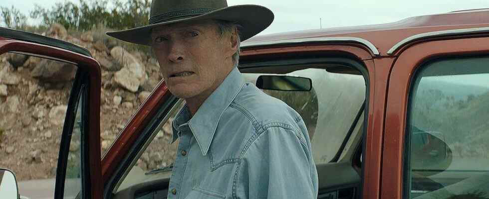 Clint Eastwood standing by a truck in Cry Macho