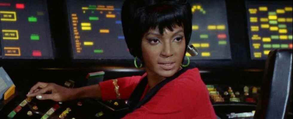 Nichelle Nichols as Uhura in Star Trek: The Original Series