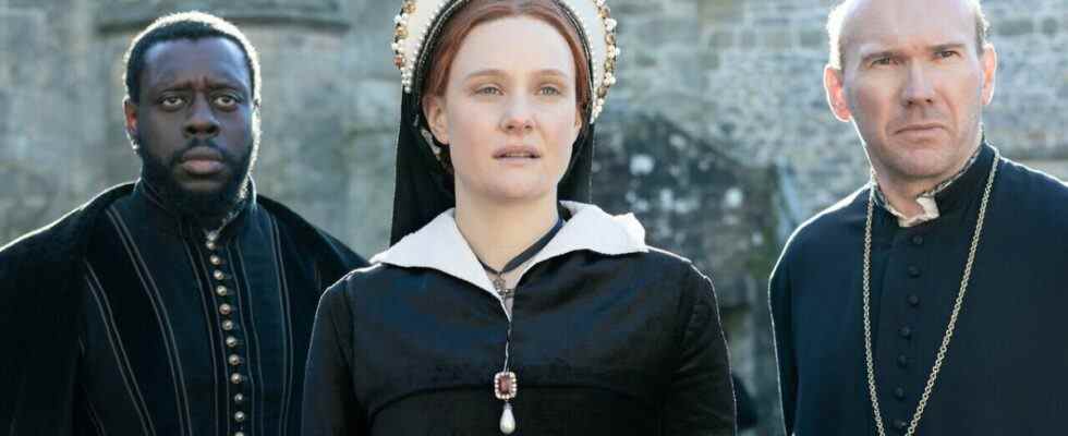 Romola Garai as Mary Tudor in Becoming Elizabeth