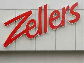 Le logo d'un magasin Zellers est représenté à Edmonton sur cette photo d'archive.