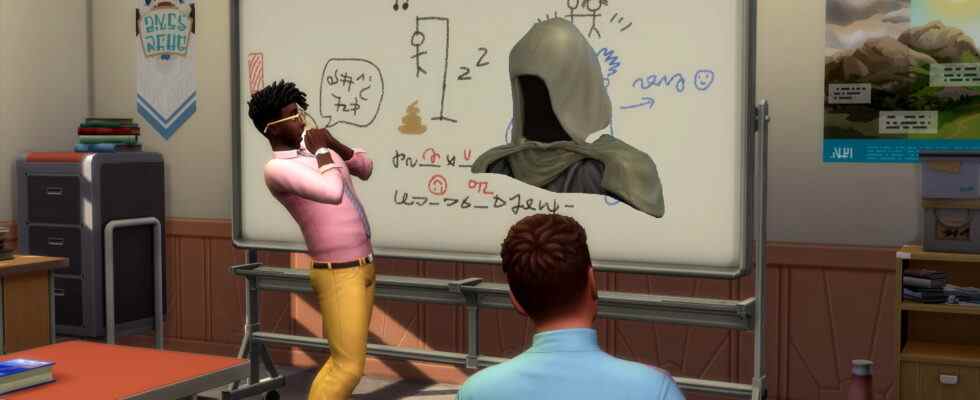 La bizarrerie des Sims 4 High School Years rend les cours un peu sombres