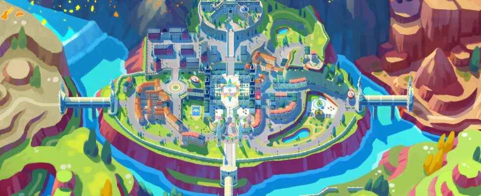 La carte Pokemon Scarlet & Violet mise à l'échelle offre un examen plus approfondi de la région de Paldea