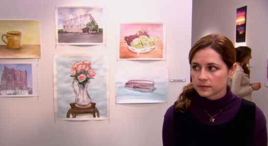 La célèbre aquarelle Dunder Mifflin de Pam du bureau est un mensonge