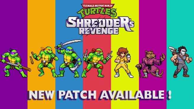 Teenage Mutant Ninja Turtles: Shredder's Revenge mise à jour d'août 2022