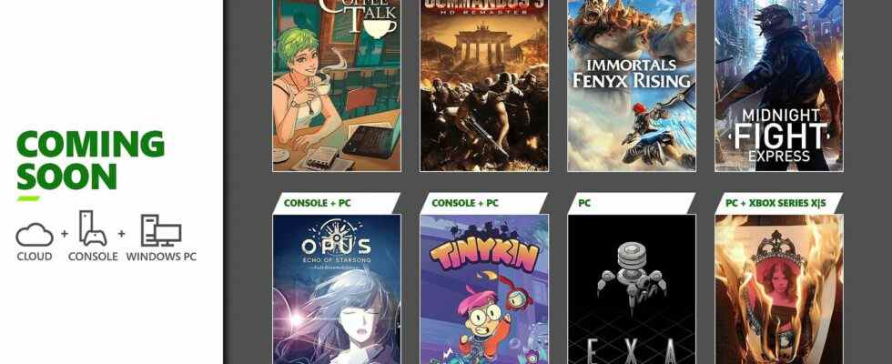 La prochaine vague de jeux Xbox Game Pass comprend Immortality, Immortals Fenyx Rising et Tinykin