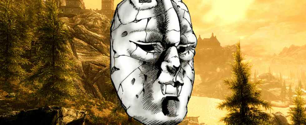 Le mod Skyrim transforme les masques Dragon Priest en cosplay JJBA maudit