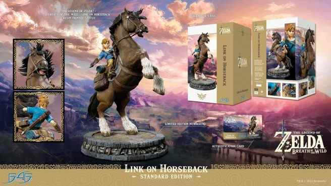 Zelda: Breath of the Wild - statue de Link à cheval