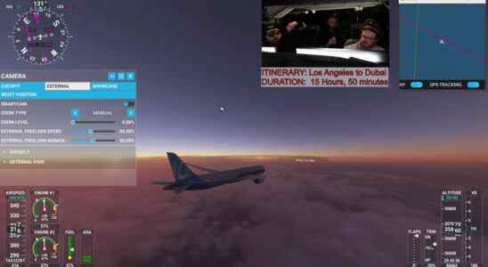 Les streamers Microsoft Flight Sim s'habillent pour un long trajet de 16 heures