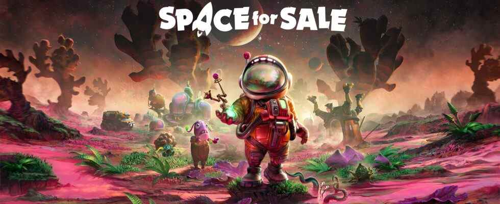 L'espace à vendre consiste à construire une propriété intergalactique à vendre