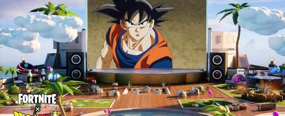 L'événement croisé Fortnite x Dragon Ball ajoute Goku Vegeta au jeu aujourd'hui