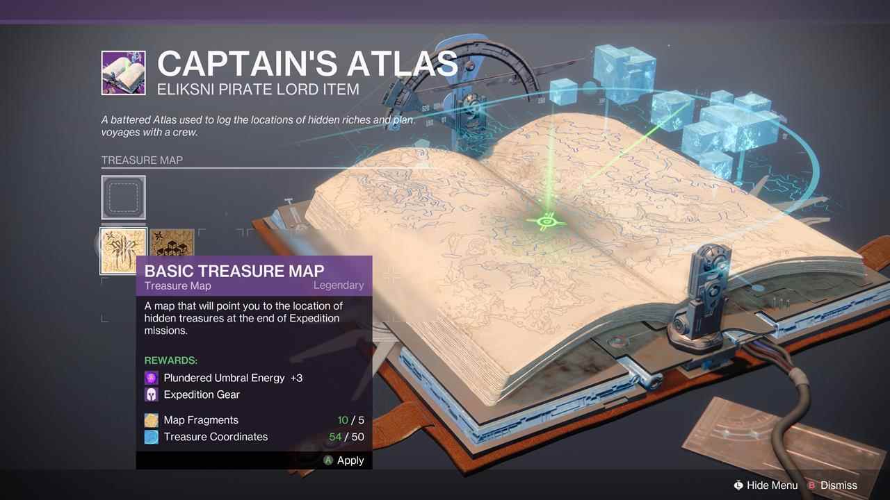 Voici où vous pouvez créer une carte au trésor.