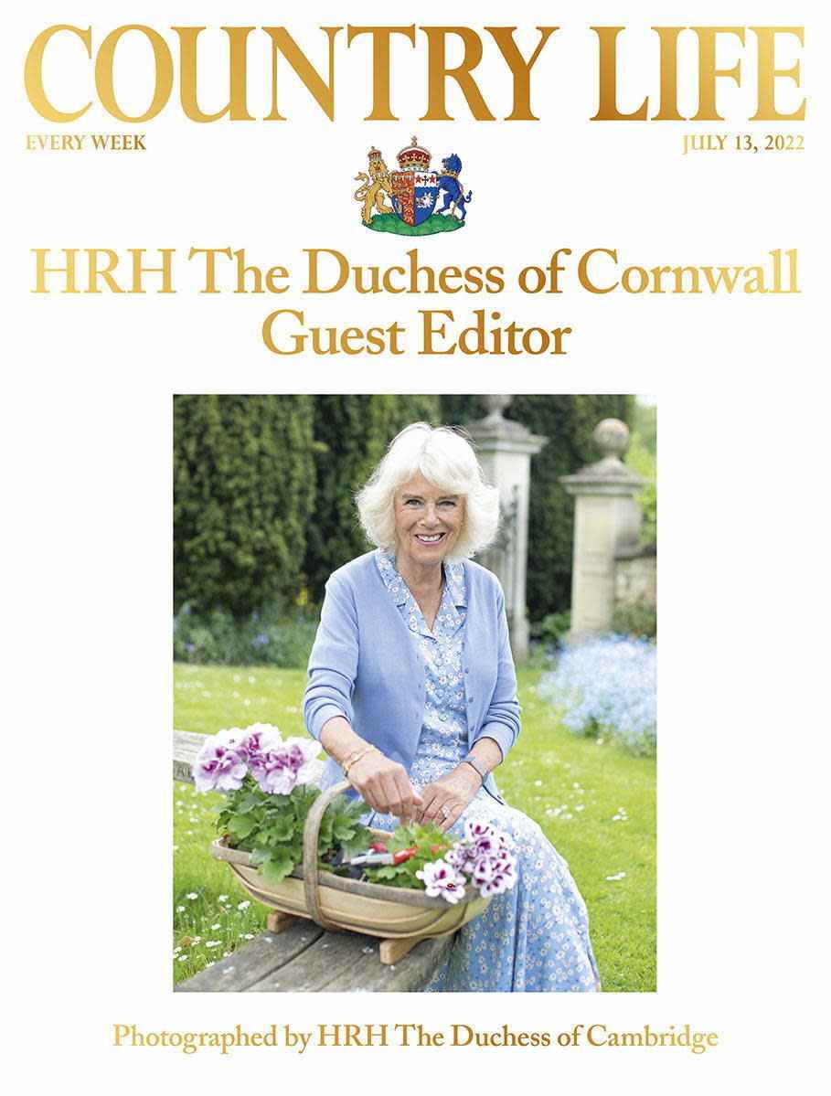 Couverture Country Life Duchesse de Cornouailles photographiée par la duchesse de Cambridge