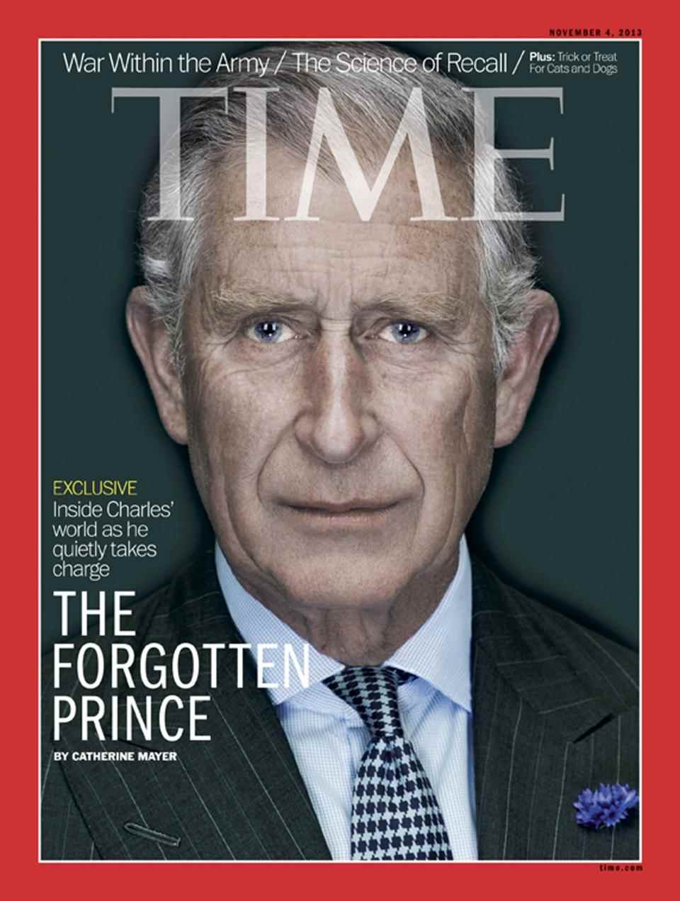 Le prince Charles en couverture du numéro de novembre 2013 du magazine TIME