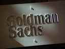 Le logo Goldman Sachs à New York.
