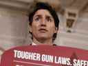 Le premier ministre Justin Trudeau dit des choses effrayantes sur les armes à feu à Ottawa le lundi 30 mai 2022.