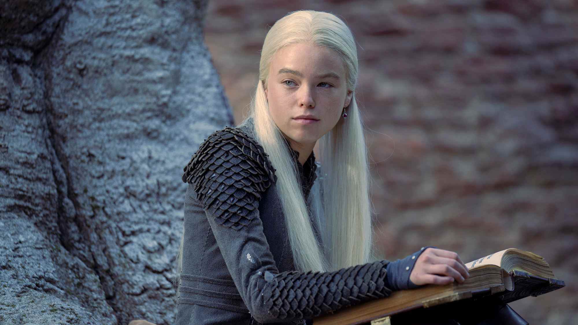 Milly Alcock dans le rôle de Rhaenyra Targaryen dans La Maison du Dragon