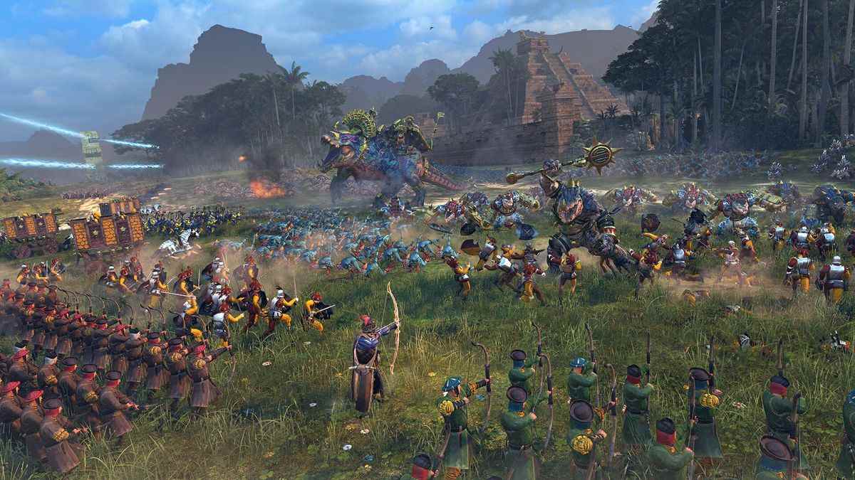 L'Empire combat les hommes-lézards dans Total War: Warhammer 2