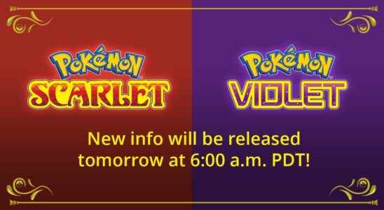 Les nouvelles de Pokemon Scarlet et Pokemon Violet sont prévues pour le 7 septembre